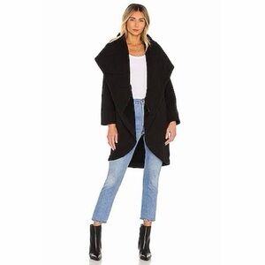 Young Fabulous & Broke Navy Blue Cardigan Cape Coat